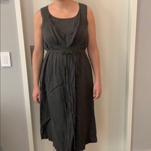 Sarah Pacini grey tank dress